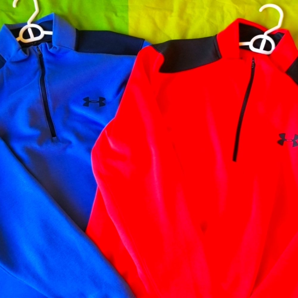 BUNDLE! Two Under Armour Storm 1/4 Zip, Size L